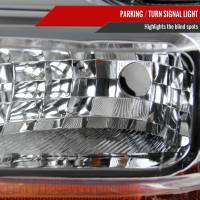 Spec'D Tuning Products - Spec-D 2008-2010 Ford F-250/F-350/F-450 Super Duty Factory Style Headlights w/ Amber Reflectors (Chrome Housing/Clear Lens) - Image 1