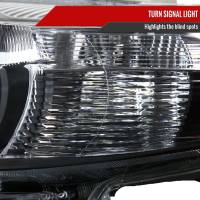 Spec'D Tuning Products - Spec-D 2010-2011 Toyota Camry Projector Headlights w/ Amber Reflectors (Matte Black Housing/Clear Lens) - Image 3