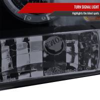 Spec'D Tuning Products - Spec-D 2008-2010 Ford F-250 F-350 F-450 Dual Halo Projector Headlights (Glossy Black Housing/Smoke Lens) - Image 1