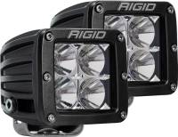 Rigid Industries - RIGID D-Series PRO LED Light, Flood Optic, Amber, Surface Mount, Pair - Image 1