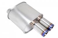 Megan Racing - Megan Racing Exhaust Muffler: F-RT Dual Burnt Tip Muffler - Image 1