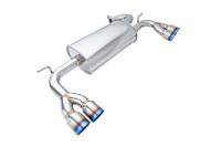 Megan Racing - Megan Racing Axle Back Exhaust System: Hyundai Genesis Coupe 2010-12 2.0 Turbo/V6 Blue Titanium Tips - Image 1