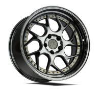 AodHan Wheels - AodHan Wheels Rim DS01 19x9.5 5x114.3 73.1CB ET22 Black Vacuum w/ Gold Rivets - Image 3