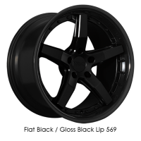 XXR Wheels - XXR Wheels Rim 569 18x10 5x114.3 ET20 73.1CB Flat Black / Gloss Black Lip - Image 1