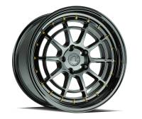 AodHan Wheels Rim AH04 18x9.5 5x114.3 73.1CB ET30 Full Black (Gold Rivet)