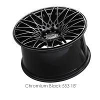 XXR Wheels - XXR Wheel Rim 553 18X8.75 5x100/5x114.3 ET22 73.1CB Chromium Black - Image 1