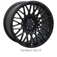 XXR Wheel Rim 553 18X9.75 5x100/5x114.3 ET36 73.1CB Flat Black