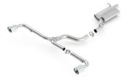 Borla - Borla 11-13 Audi TT Quattro 2.0L Turbo AT AWD Coupe Cat-Back Single Split Rear Exit Exhaust - Image 1