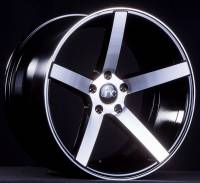 JNC Wheels Rim JNC026 Black Machined Face 19x9.5 5x112 ET40