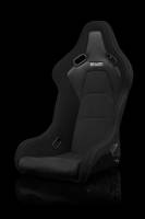 BRAUM RACING SEATS & MORE - BRAUM Racing Falcon-S Composite FRP Bucket Seat - Black Jacquard Grey Stitching - Each - Image 4