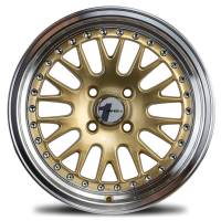 Avid.1 Wheels Rim AV-12 15x8.0 4x100 ET25 73.1CB Gold / Machined Lip