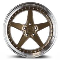 AodHan Wheels Rim DS05 18x9.5 5x114.3 73.1CB ET15 Bronze w/Machined Lip