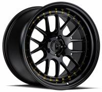 AodHan Wheels Rim DS06 19x11 5x114.3 73.1CB ET15 Gloss Black W /Gold Rivets