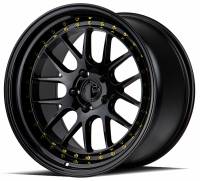 AodHan Wheels - AodHan Wheels Rim DS06 19x11 5x114.3 73.1CB ET15 Gloss Black W /Gold Rivets - Image 3