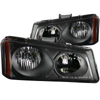 ANZO 2003-2006 Chevrolet Silverado 1500 Crystal Headlights Black