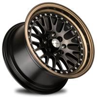 Avid.1 Wheels - Avid.1 Wheels Rim AV-12 15x8.0 4x100 ET25 73.1CB Matte Black/ Bronze Lip - Image 2