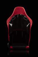 BRAUM RACING SEATS & MORE - BRAUM Racing Falcon-S Composite FRP Reclining Seats - Red W/ Black Stitching - Pair - Image 2