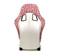 NRG Innovations - NRG Innovations FRP Bucket Seat PRISMA- SAVAGE Edition w/ White Pearlized Back Wild Thornberry Leopard Print- Medium - Image 2