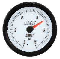 AEM Electronics - AEM Analog SAE 0-15psi Boost/Fuel Pressure Gauge (US) - Image 2