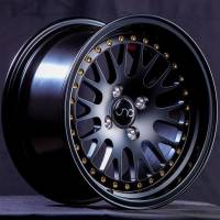 JNC Wheels - JNC Wheels Rim JNC001 Matte Black Gold Rivets 17x9 5x100/5x114.3 ET25 - Image 1