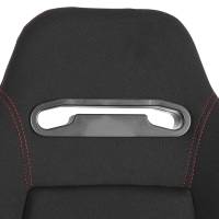 Spec'D Tuning Products - Spec-D Fully Reclinable Black Cloth Bucket Racing Seat w/ Sliders - Passenger Side Only - Image 1