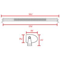 Spec'D Tuning Products - Spec-D Universal Off Road 6000K 300W 100-LED Fog Light Lamp Bar (Aluminum Housing) - Image 4