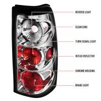 Spec'D Tuning Products - Spec-D 2003-2006 Chevrolet Silverado Tail Lights (Chrome Housing/Clear Lens) - Image 5