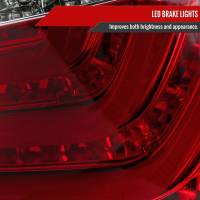 Spec'D Tuning Products - Spec-D 2008-2010 BMW E60 5 Series Sedan LED Tail Lights (Chrome Housing/Red Lens) - Image 1