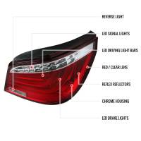 Spec'D Tuning Products - Spec-D 2008-2010 BMW E60 5 Series Sedan LED Tail Lights (Chrome Housing/Red Lens) - Image 5