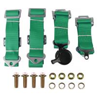 Spec'D Tuning Products - Spec-D Universal Green 4 Point Quick Release Camlock Racing Seat Belt Safety Harness - Image 2