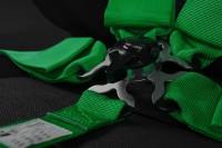 BRAUM Racing 5 Point 3" SFI Approved Racing Harness - Green - Each