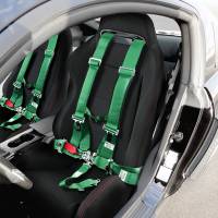 Spec'D Tuning Products - Spec-D Universal Green 5 Point Latch & Link Racing Seat Belt Safety Harness - Image 4