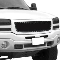 Spec'D Tuning Products - Spec-D 2003-2006 GMC Sierra 1500 Rivet Style Black Stainless Steel Mesh Grille Insert - Image 7