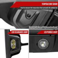 Spec'D Tuning Products - Spec-D 2019-2022 GMC Sierra 1500 Power Adjustable, Heated, & Manual Extendable Chrome Towing Mirrors w/ Smoke Lens LED Turn Signal & Clearance Lights - Image 3