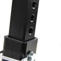 Spec-D Universal Black Steel Adjustable Truck Bed 2" Hitch Extender