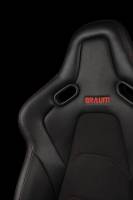 BRAUM RACING SEATS & MORE - BRAUM Racing Falcon-S Composite FRP Bucket Seat - Red Stitching - Each - Image 4