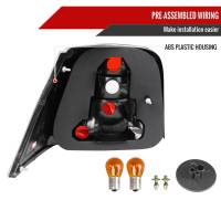 Spec'D Tuning Products - Spec-D 1999-2006 Volkswagen Golf Mk4/GTI/R32 Tail Lights (Matte Black Housing/Clear Lens) - Image 2