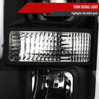 Spec'D Tuning Products - Spec-D 2008-2010 Ford F-250 F-350 F-450 LED C-Bar Projector Headlight (Matte Black Housing/Clear Lens) - Image 3