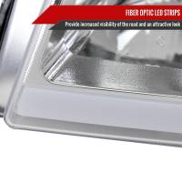 Spec'D Tuning Products - Spec-D 2003-2007 Chevrolet Silverado /2002-2006 Chevrolet Avalanche LED Bar Factory Style Headlights (Chrome Housing/Clear lens) - Image 3