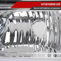 Spec'D Tuning Products - Spec-D 2003-2007 Chevrolet Silverado /2002-2006 Chevrolet Avalanche LED Bar Factory Style Headlights (Chrome Housing/Clear lens) - Image 4