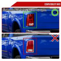 Spec'D Tuning Products - Spec-D 2009-2018 Dodge RAM 1500/2019-2022 RAM 1500 Classic/2010-2018 RAM 2500 3500 Red LED Bar Tail Lights (Matte Black Housing/Clear Lens) - Image 4