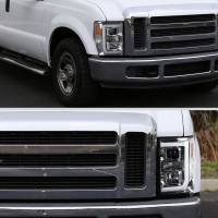 Spec'D Tuning Products - Spec-D 2008-2010 Ford F-250 F-350 F-450 LED C-Bar Projector Headlight (Chrome Housing/Clear Lens) - Image 6