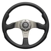 Momo - Momo Race Steering Wheel 350 mm - Black Leather/Anth Spokes - Image 1