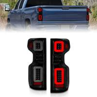 ANZO Headlights, Tail Lights and More  - Anzo 19-21 Chevy Silverado Full LED Tailights Black Housing Smoke Lens G2 (w/C Light Bars) - Image 1