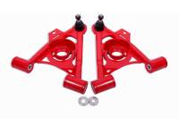 BMR 79-93 Fox Mustang Non-Adj Lower A-Arms Standard Ball Joint Spring Pocket - Red