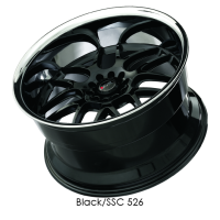 XXR Wheels - XXR Wheel Rim 526 20X9 5x114.3/5x120 ET35 73.1CB Black / SSC - Image 2