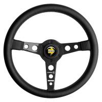 Momo - Momo Prototipo 6C Steering Wheel 350 mm - Black Leather/Gry St/Cbn Fbr Spoke - Image 1