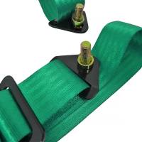 Spec'D Tuning Products - Spec-D Universal Green 4 Point Racing Seat Belt Buckle Safety Harness - Image 6