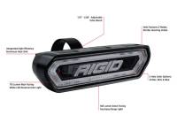 Rigid Industries - RIGID Chase, Rear Facing 5 Mode LED Light, Amber Halo, Black Housing - Image 2