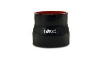 Vibrant Performance 4 Ply Aramid Reducer Coupling 2.5in I.D. x 4in I.D. - Gloss Black - Image 1